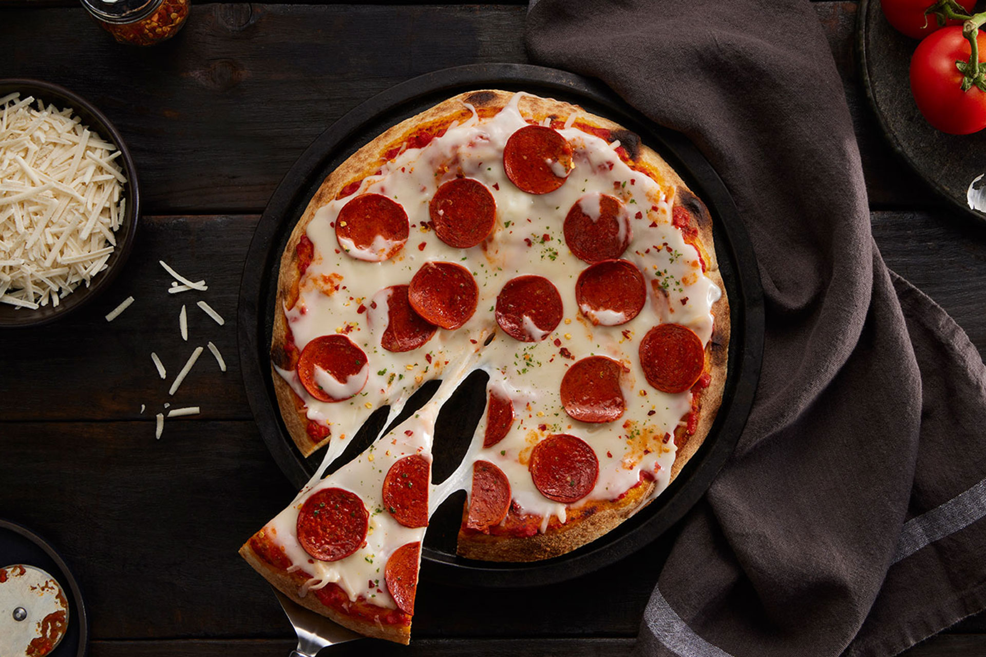 New York-style Pepperoni Pizza